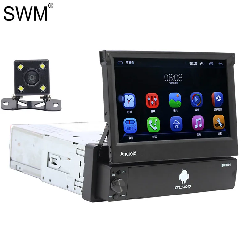 Radio with Camera 1 Радио Стерео Android " 2 Din Autoestereo gps авто радио Coche Samochodowe обратная камера радио Para Авто Coche радио 2din - Цвет: Radio with Camera 1