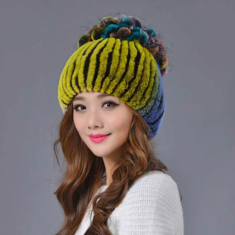 Новинка 2019 плетеная эластичная сетчатая шапка из чистого натурального