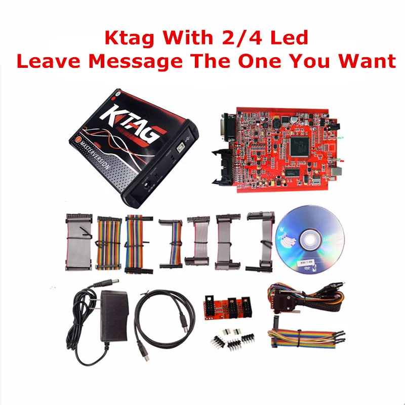 ЕС онлайн V2.47 Kess V2 V5.017 Master Ktag V7.020 Kess 5,017 OBD2 менеджер Тюнинг Комплект K-Tag 7,020 ECU чип тюнинг инструмент программист - Цвет: Ktag 2or4 Led V2.23