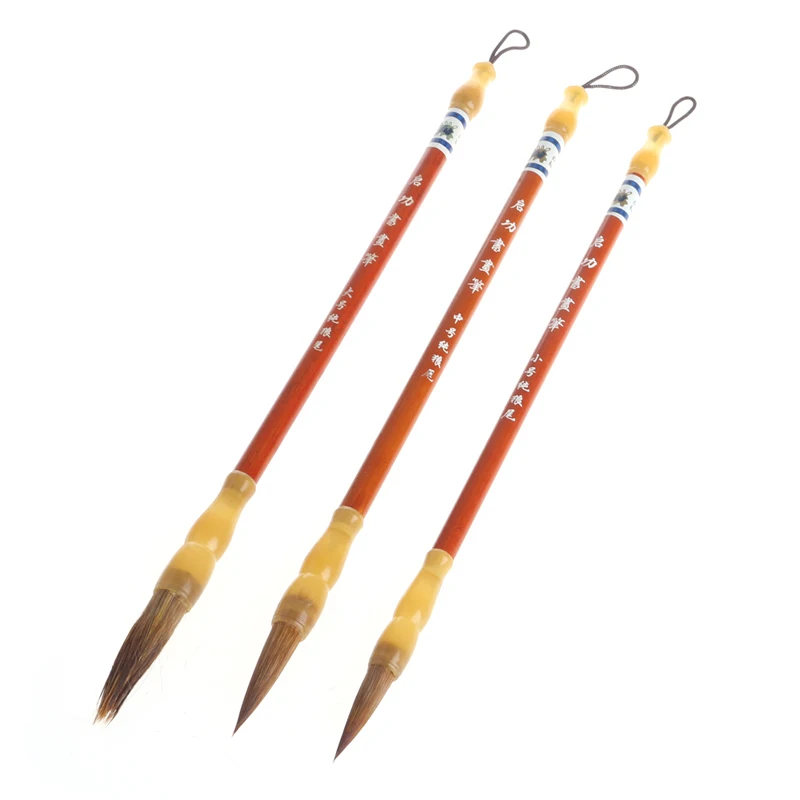 

Chinese Calligraphy Regular Script Brush Pen Ink Writing Painting Wolf Hair -