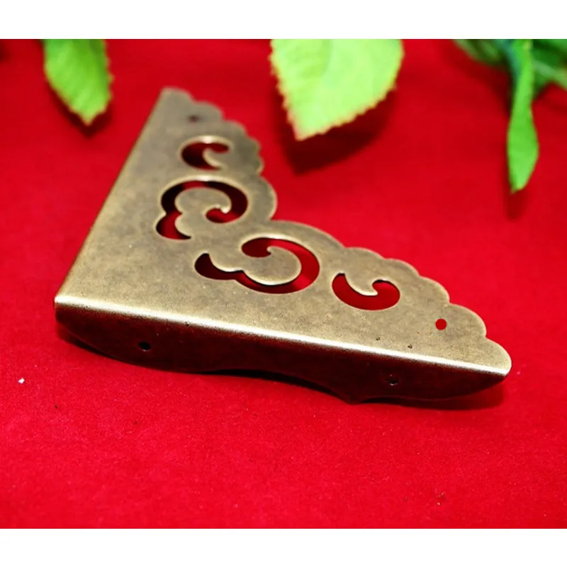 Латунный деревянный ящик протектор для винной коробки античный бронзовый полый