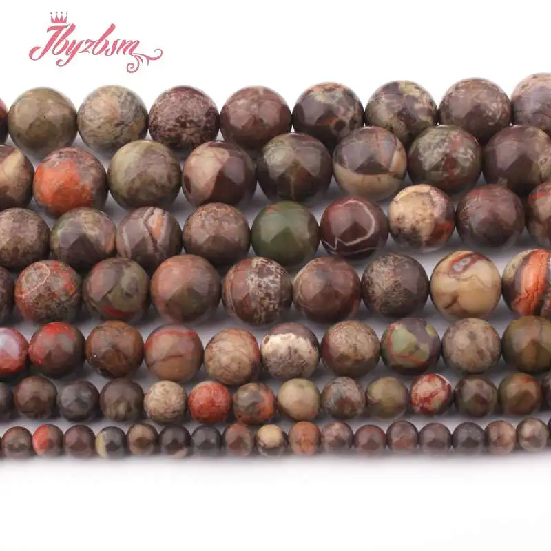 4 6 8 10 12mm Round Multicolor Rainfrest Agates Natural Stone Beads For DIY Necklace Bracelets Jewelry Making 15&quot Free Shipping |