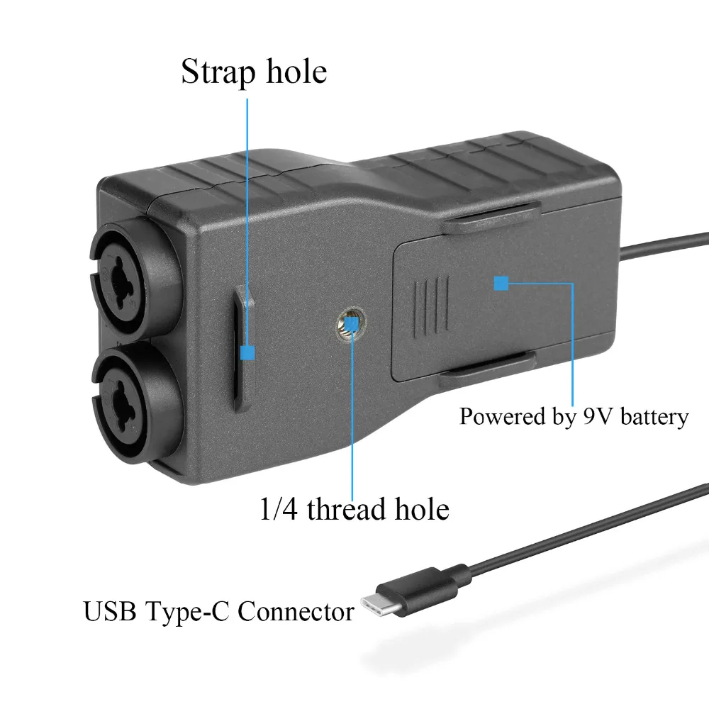 Saramonic SmartRig + UC 2 трек XLR и 3 5 мм микрофонный микшер гитара аудио Интерфейс для Тип usb C