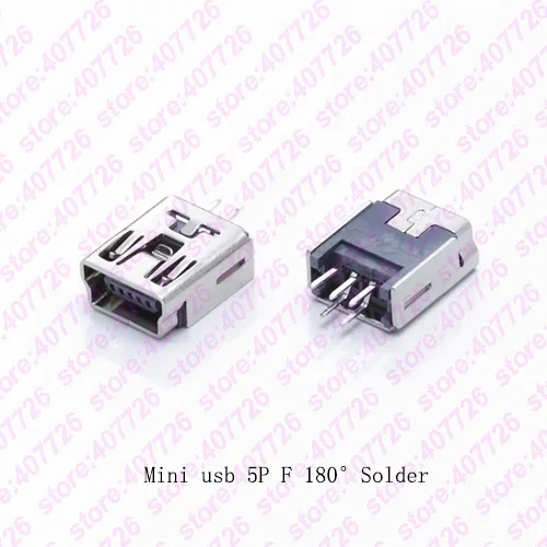 10 комплектов мини-USB гнездовой разъем DIP Mini USB гнездо 2 0 5-контактный с пластиковой