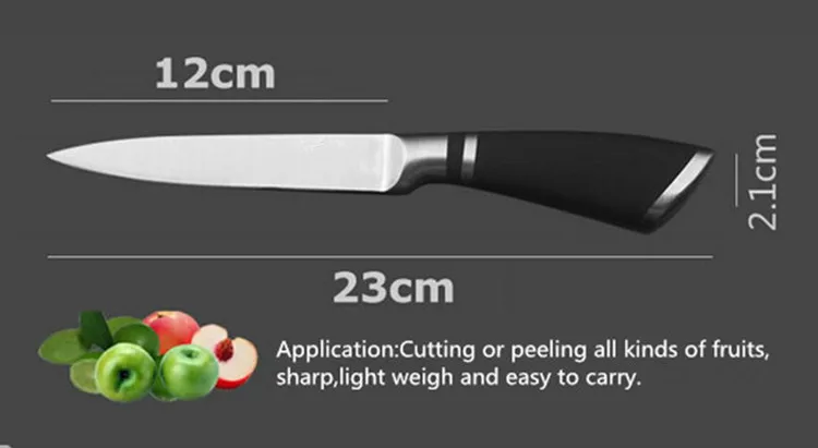 MIKALA горячая Распродажа кухонных ножей из нержавеющей стали 3 шт набор Santoku шеф-повара нож для нарезки овощей фруктов нож для резки