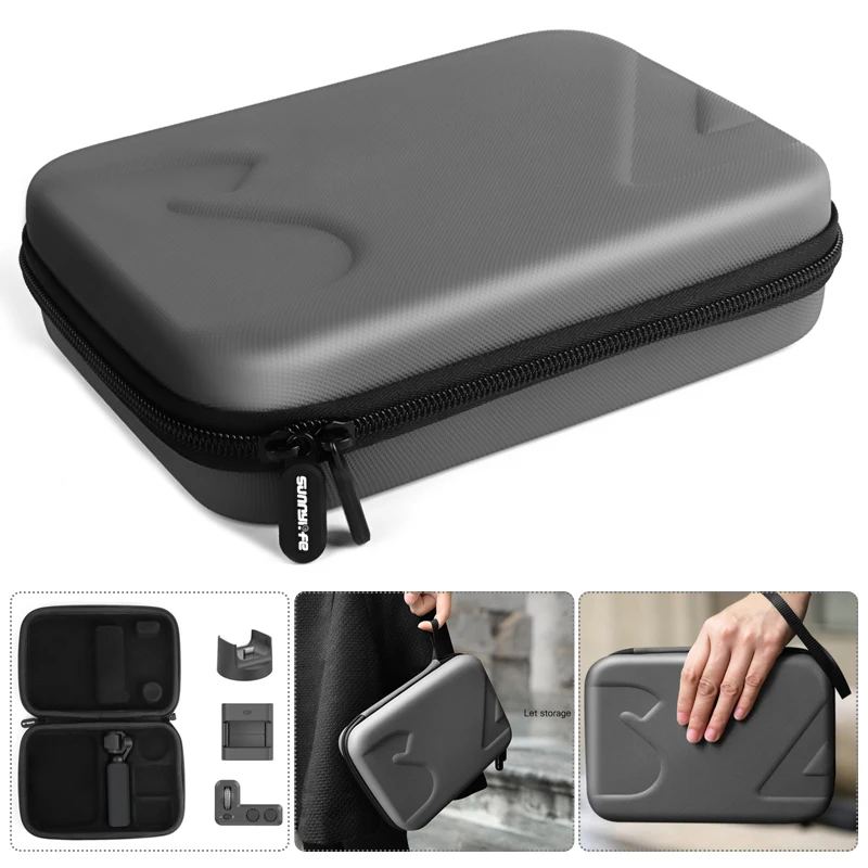 

DIY Carrying Case for DJI OSMO Pocket Handheld Gimbal PU Storage Bag Box for Osmo Action Gopro Sjcam Xiaoyi Camera Accessories