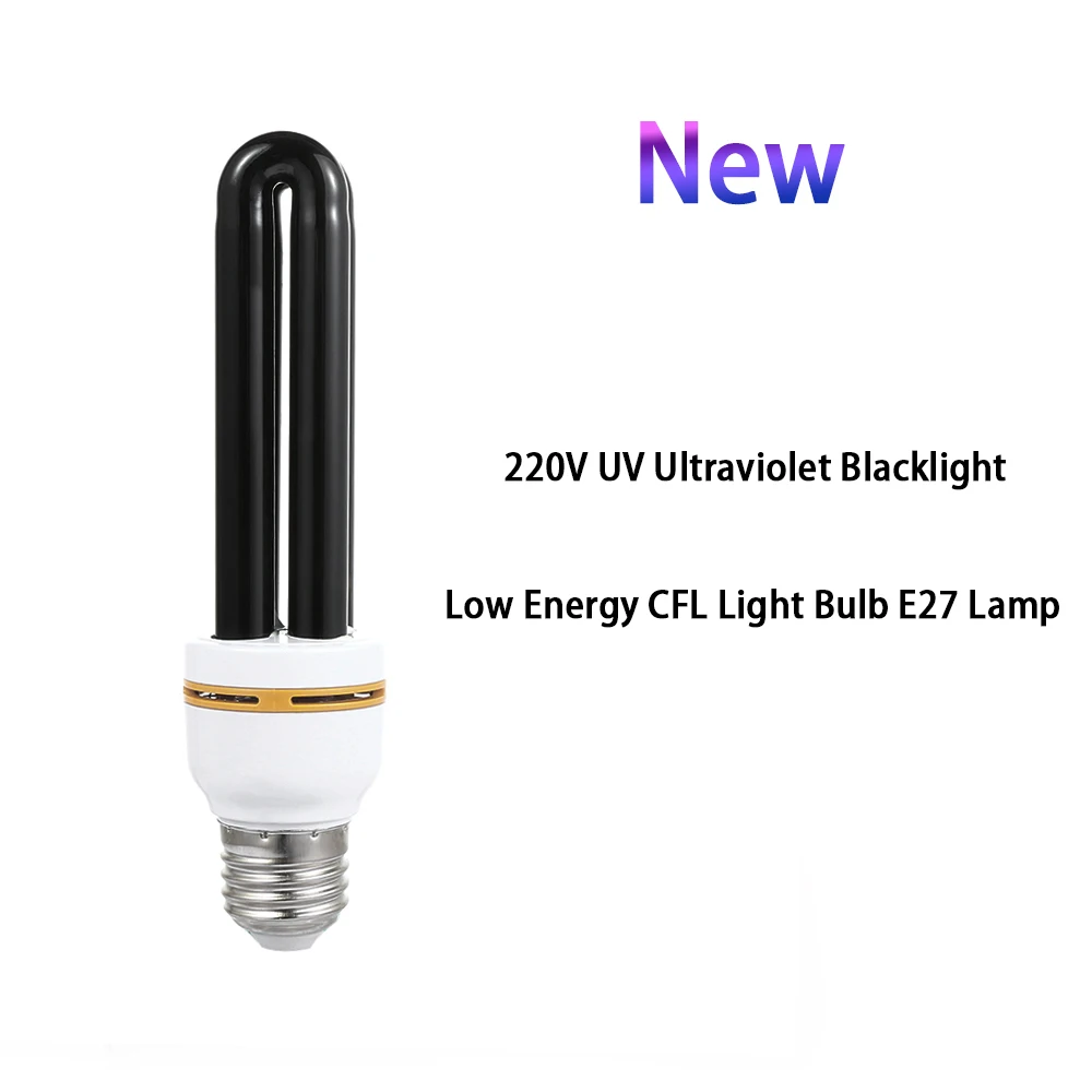 20 Вт 30 Вт 40 Вт E27 Luce UV Lampadina AC220V Dritto A Basso Consumo Energy Fluorescente A ragi Uv Luce Nera CFL Violet Lampa