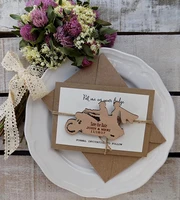 personalized motorcycle rustic wedding invitation cards with wood save the date magnets bridal shower party favors gifts