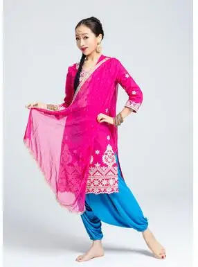 top scarf India Sarees Traditional Woman Yoga Costume Cotton Embroidery Top Scarf - Цвет: top scarf