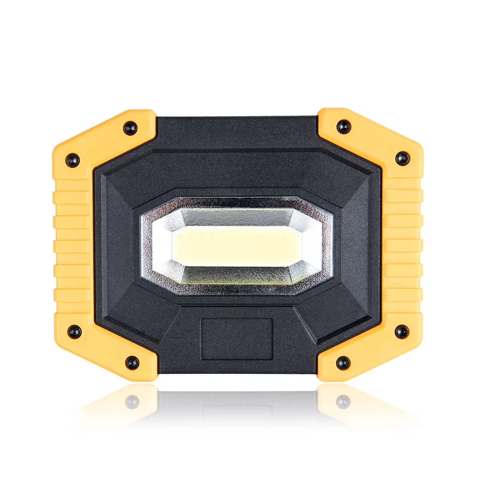 Type 1 30 Вт COB Светодиодный прожектор 5 в usb зарядка портативный светодиодный прожектор 3 режима заряжаемый аварийный светильник 18650 AA Питание от батареи - Испускаемый цвет: Type 1