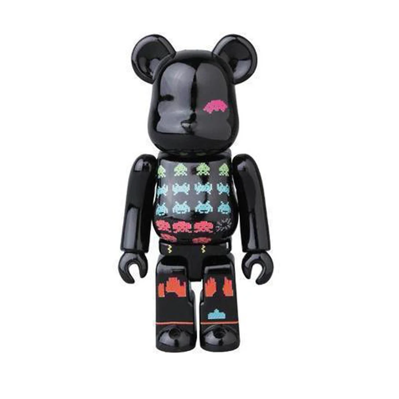 7 см/2 75 дюймов Medicom 100% Be @ rbrick Серия 37 узор (космические захватчики) Taito Bearbrick детские