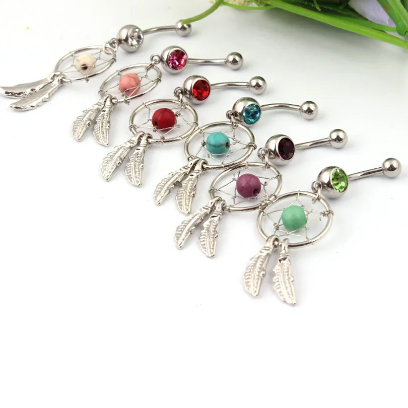 Модное кольцо ZLDYOU в виде Ловца снов пупок из нержавеющей стали 316L ювелирные