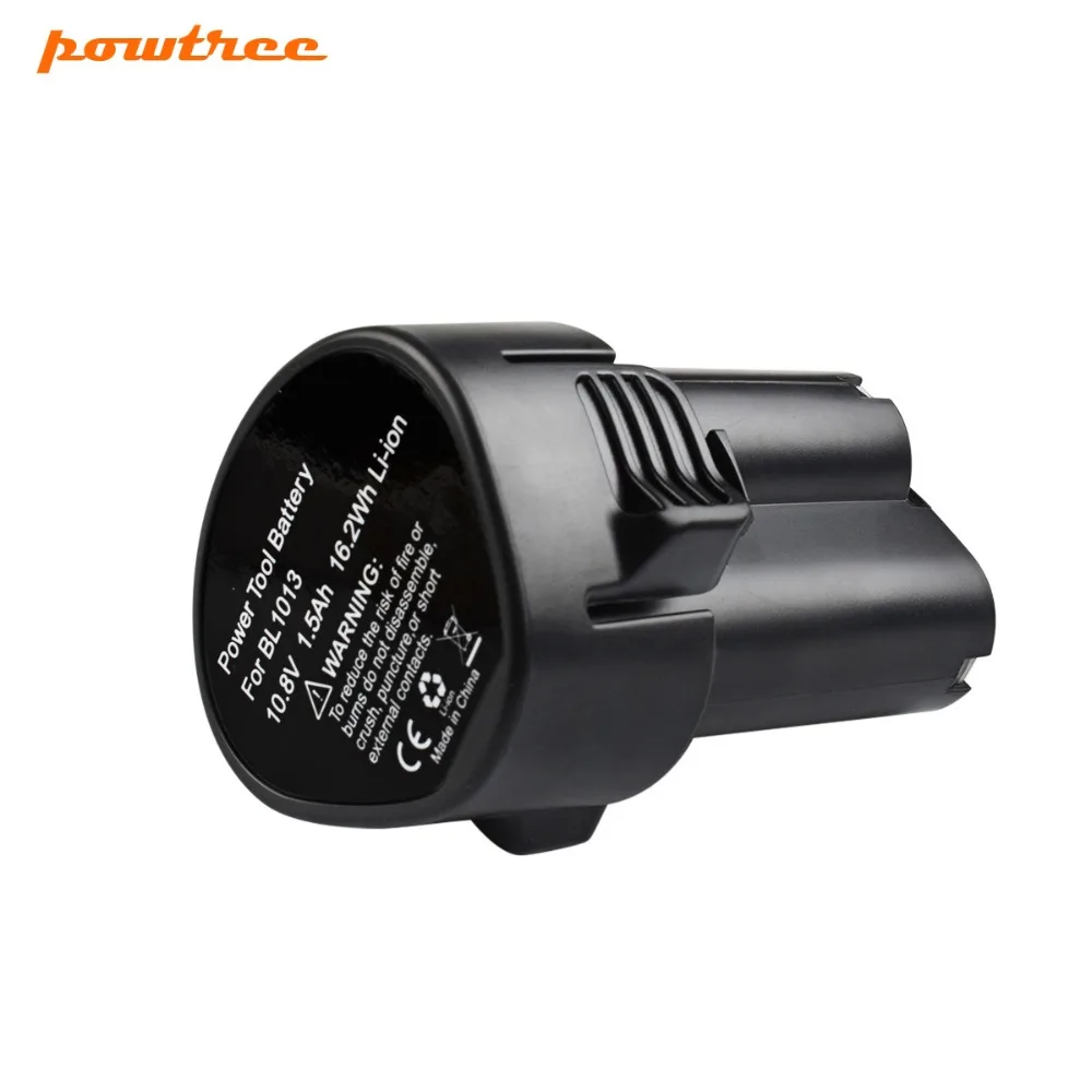 Литий ионная аккумуляторная батарея Powtree 1500 мАч 10 8 В BL1013 для MAKITA BL1014 TD090D TD090DW DF030D