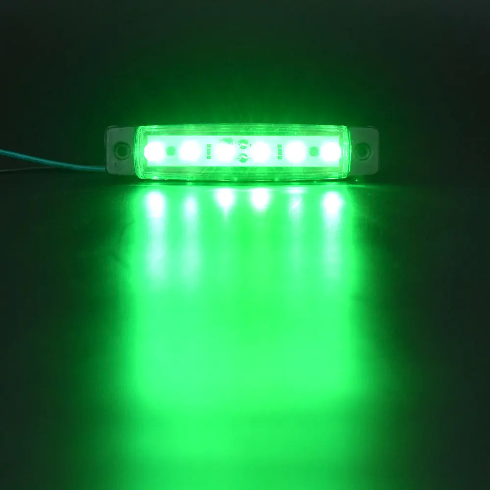 Green 2 шт. светодиодный фонарь для грузовика декоративное освещение 12 В 24 В сигнальная лампа для грузовых автомобилей светодиодный мигающий Предупреждение льный Фонарь синий красный зеленый белый желтый - Испускаемый цвет: Green