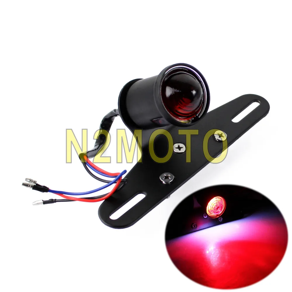 Мотоцикл 12В светодиодный задний фонарь стоп сигнал номерной знак лампа