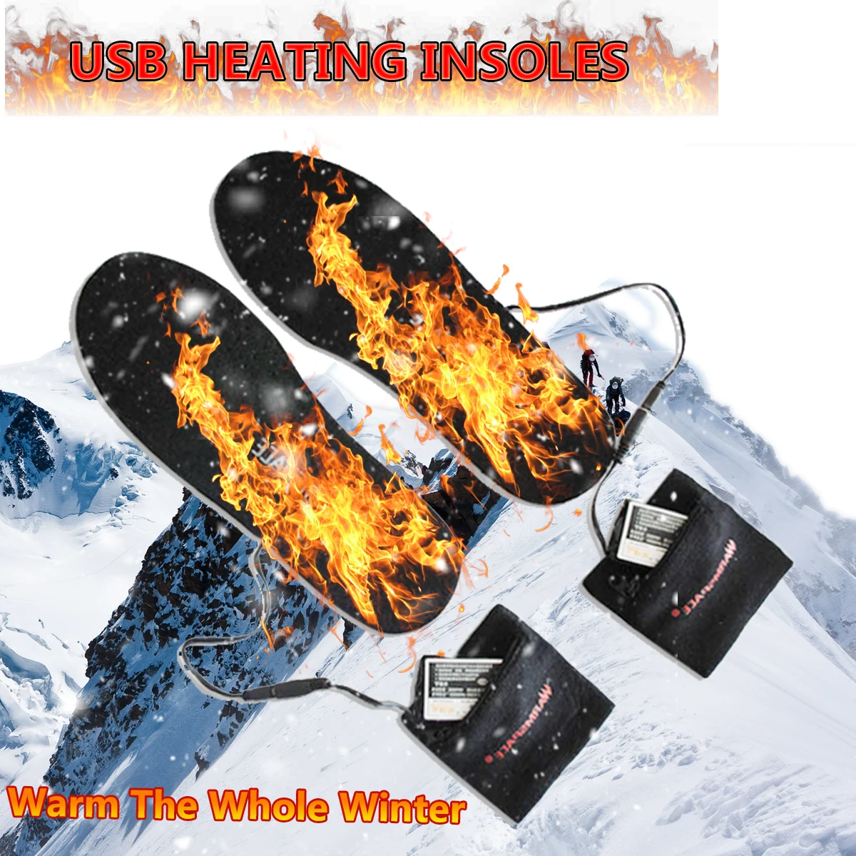 Стельки с электрическим подогревом для мужчин и женщин Зимние С Подогревом обуви