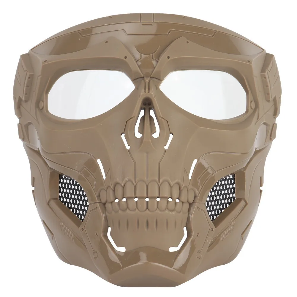 Airsoft Shooting Tactical Hunting Equipment Gears Skull Messengers Unisex Full Protective Mask Helmet 2 Wearing Ways Accessories