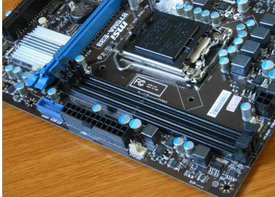 Оригинальная материнская плата для MSI B75MA-E33 LGA 1155 DDR3 i3 i5 i7 cpu 16 Гб USB2.0 USB3.0 B75 рабочего