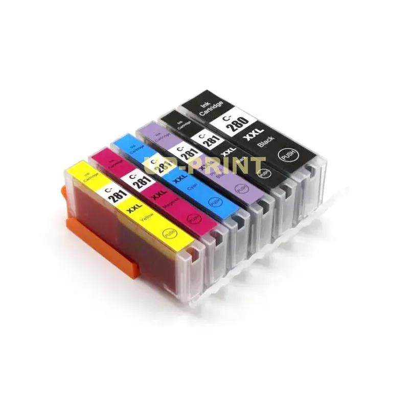Совместимый картридж для принтера canon PIXMA TR7520 TR8520 TS6120 TS8120 TS9120 TS8320 6 шт. | Компьютеры