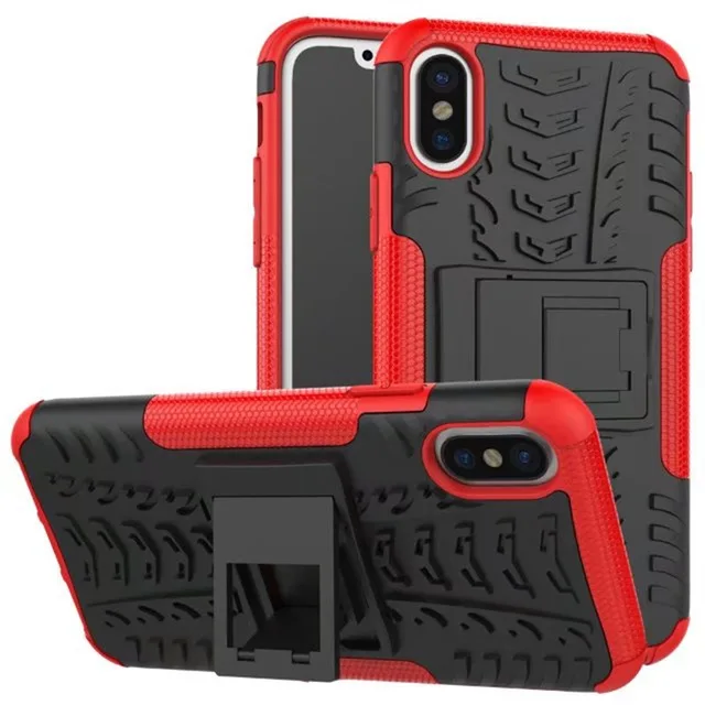 Red Противоударный чехол-подставка для телефона Xiaomi Redmi Note 6 5 Pro 6A 5A Plus 4 4A 4X3 3S 5X A1 6X A2 MI 8 Pocophone F1 защитный чехол - Цвет: Red