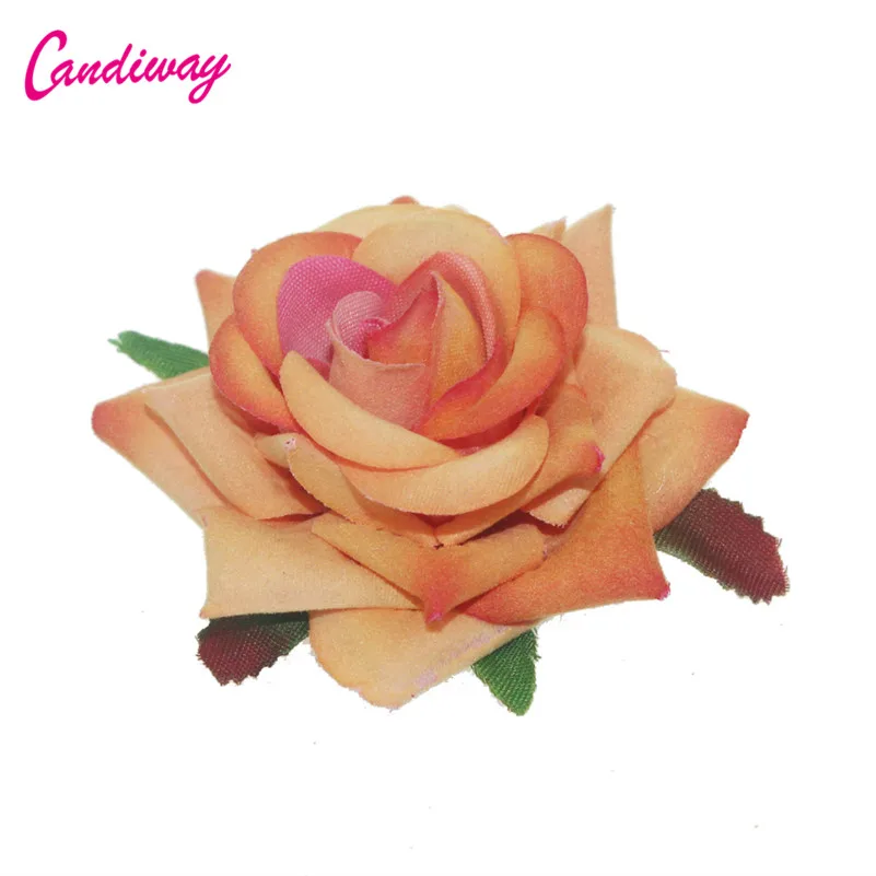 Зажим для волос с цветами Женский свадебный аксессуар на голову зажим оранжевыми