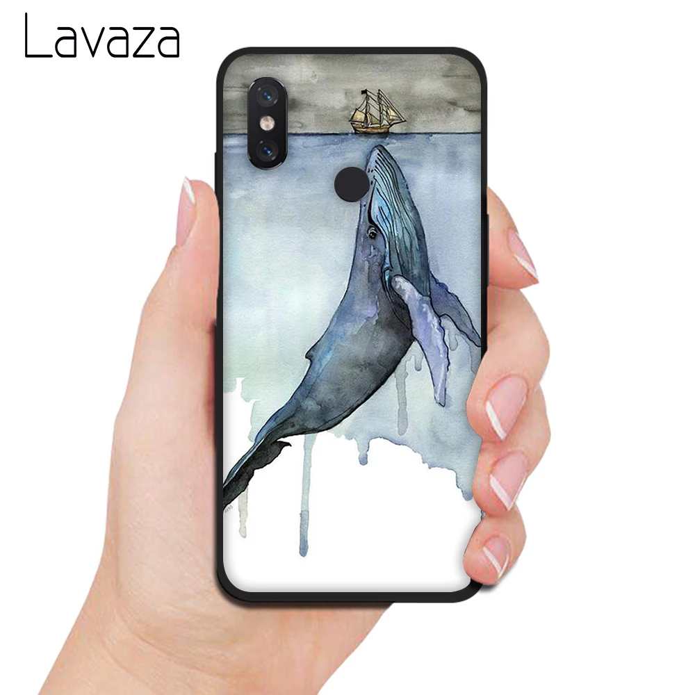 Мягкий чехол из ТПУ Lavaza Funny Animal Whale для Xiaomi Redmi Note 4 4X 5 6 pro 5A Prime 7 Pro |