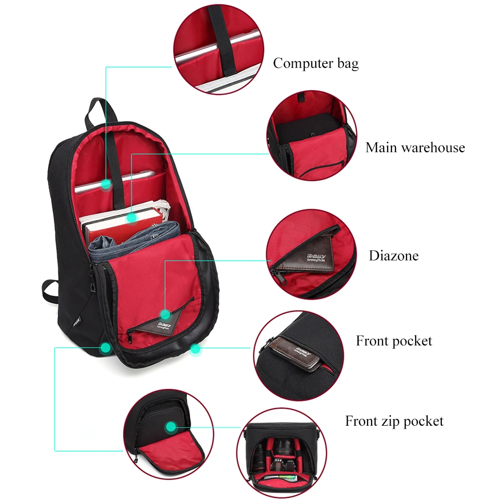 Водонепроницаемый рюкзак на плечо для цифровой камеры аксессуары цифровых