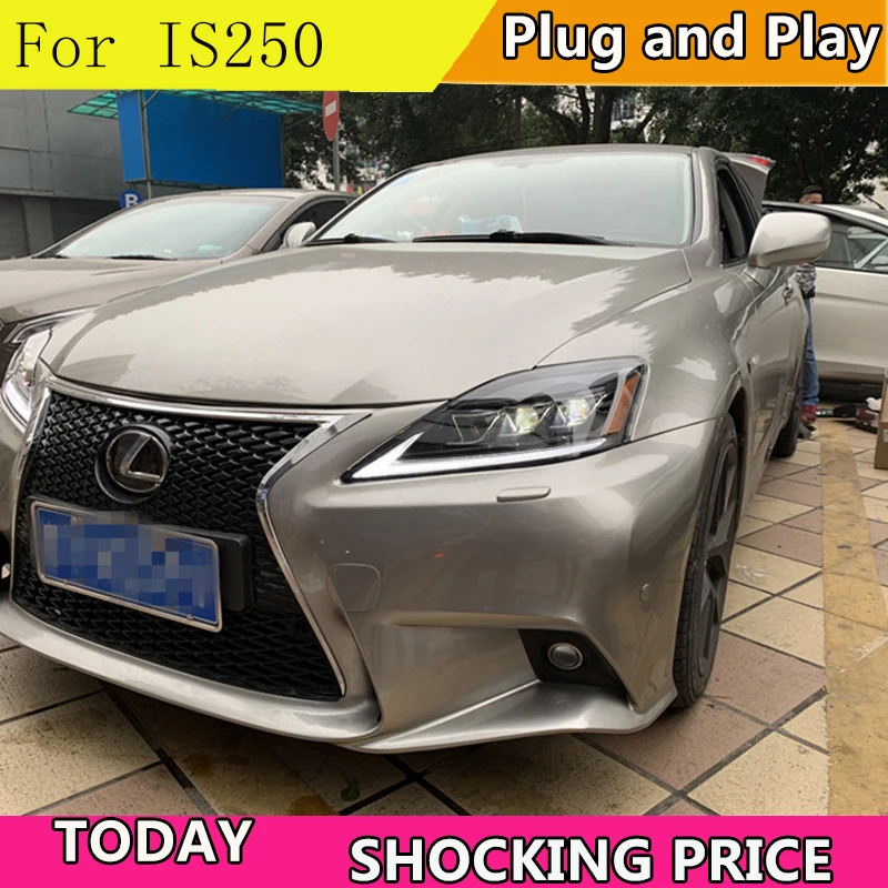 Doxa автомобильный Стайлинг 2006 2012 для LEXUS IS250 фары светодиодный ные с динамическим