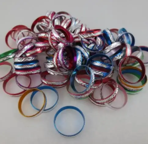 OMH оптовая продажа 100 шт Многоцветный модный материал польза сплав обычное кольцо