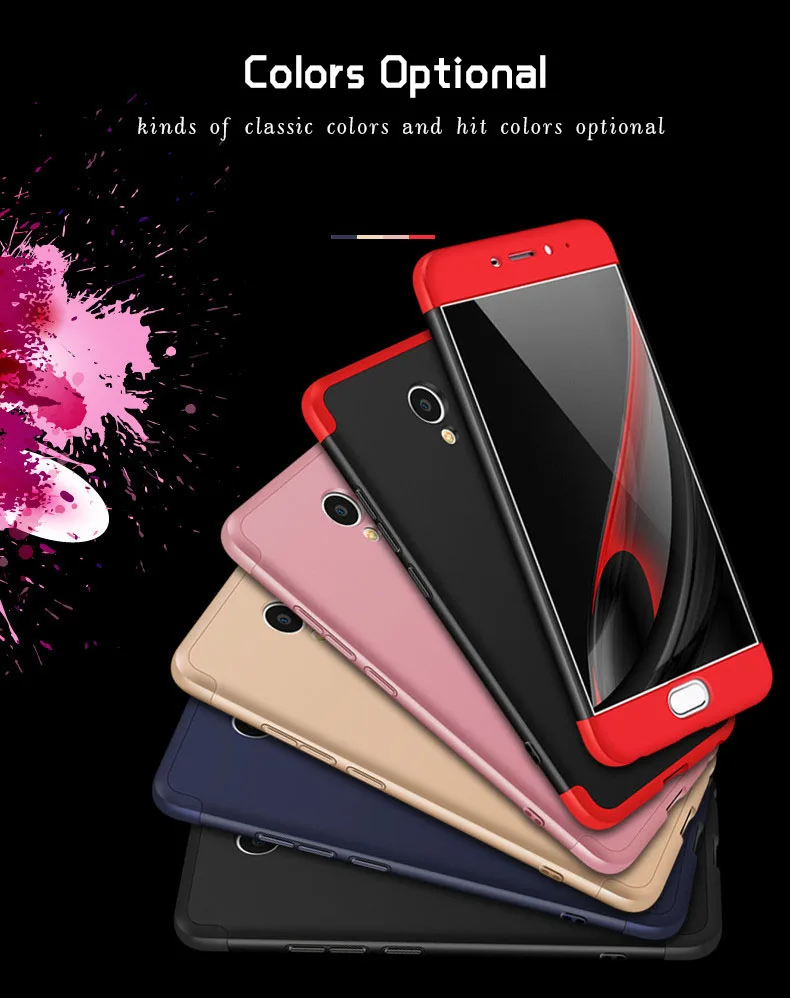 Чехол для MEIZU M5 Note чехол оригинальный корпус телефона Жесткий ПК 360 полные Чехлы