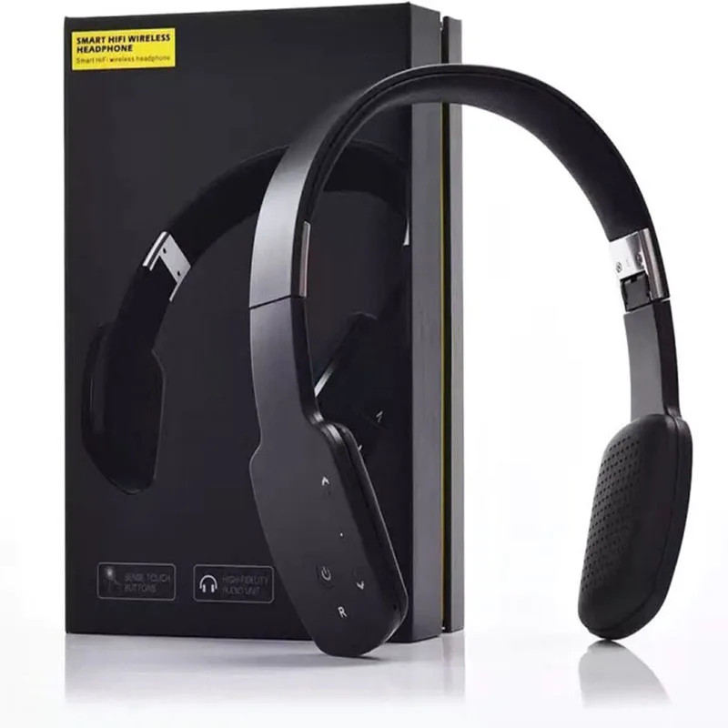 Новые беспроводные наушники через ухо Bluetooth наушники Hi-Fi стерео Беспроводная гарнитура складные наушники для мобильного телефона планшета