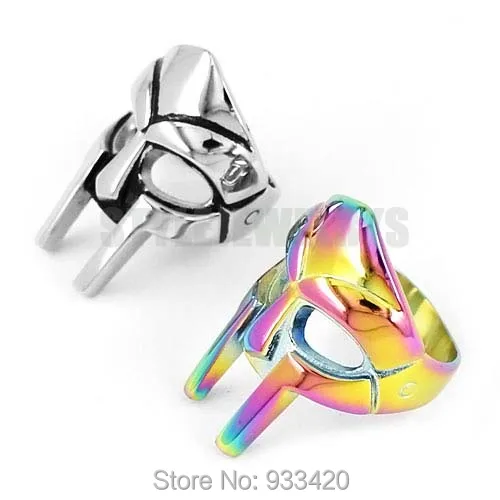Оптовая продажа! Кольцо в виде маски спартанца из нержавеющей стали|biker ring|mask ringring