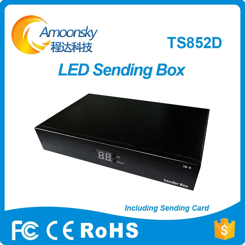 Контроллер со стеклянным светодиодным дисплеем linsn ts852d плата для отправки
