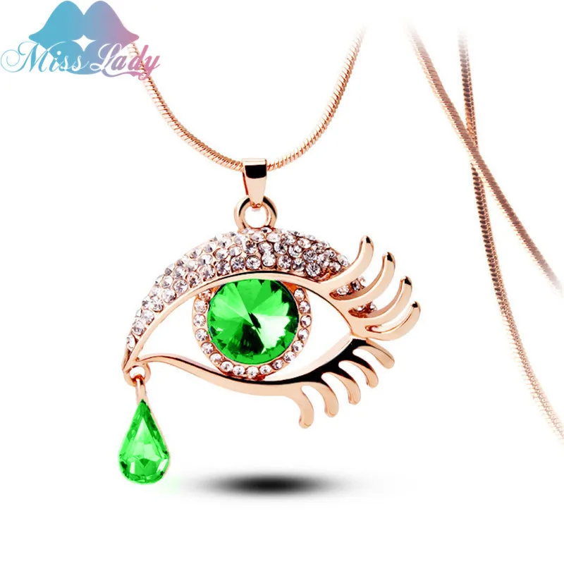 Miss Lady летние этнические ювелирные изделия голубой индюк сглаза слеза цвет