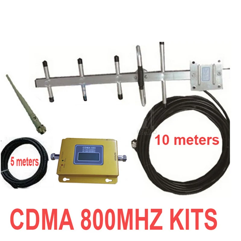 

home use LCD display CDMA 800mhz repeater w/ antennas+15m cable CDMA 850Mhz mobile phone signal booster repeater cdma enlarger