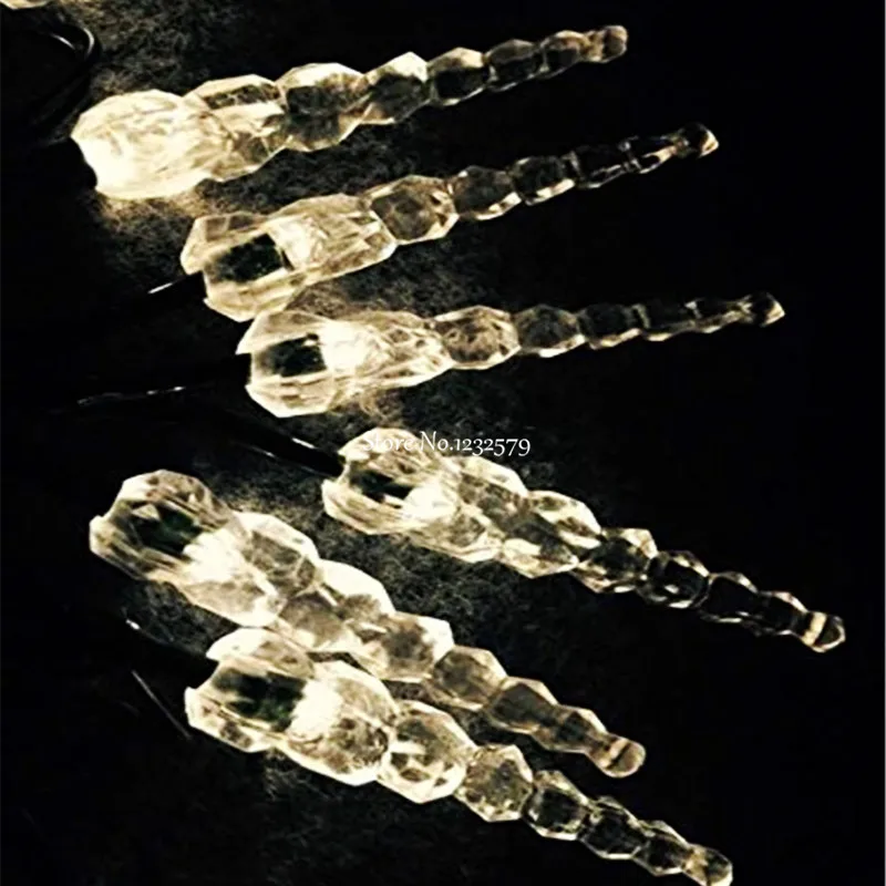 СВЕТОДИОДНАЯ Гирлянда в виде сосулек на солнечной батарее 7 м 50 светодиодов|light