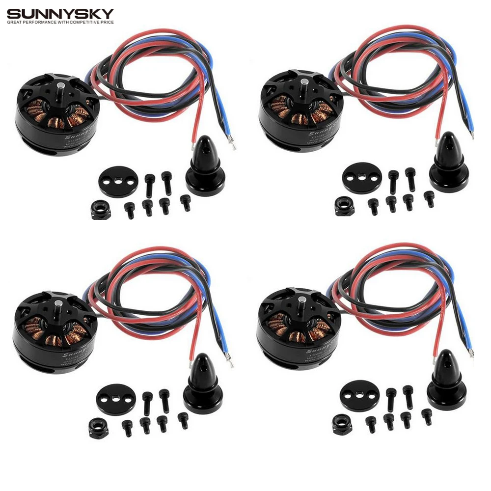 Бесщеточный двигатель SUNNYSKY X3508S 4 компл./лот 380KV 580KV 700KV 1 5 кг 200 Вт для