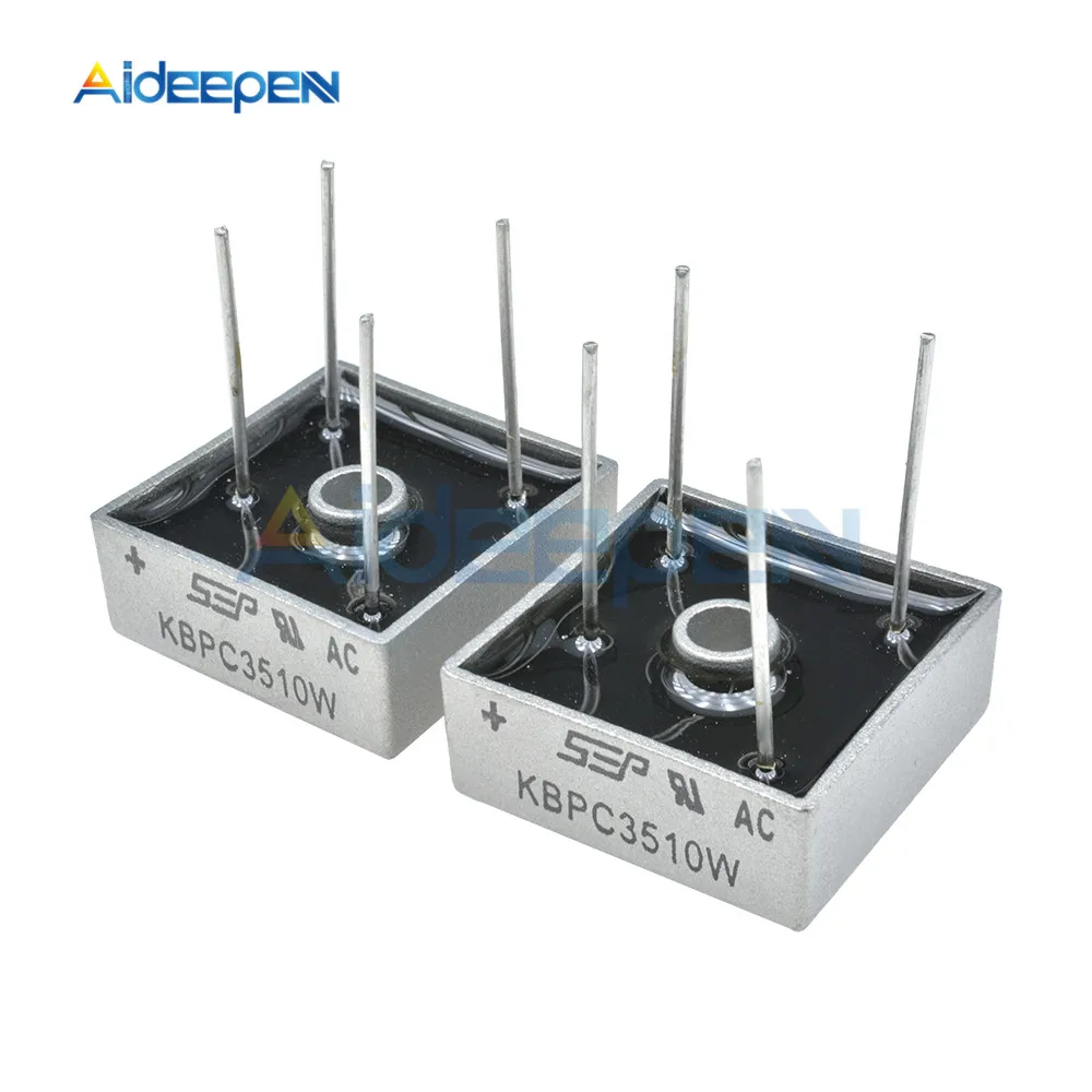 Диодный мостовой выпрямитель KBPC3510W 4Pin KBPC3510 5 шт. 35 А 1000 в|Детали и аксессуары для