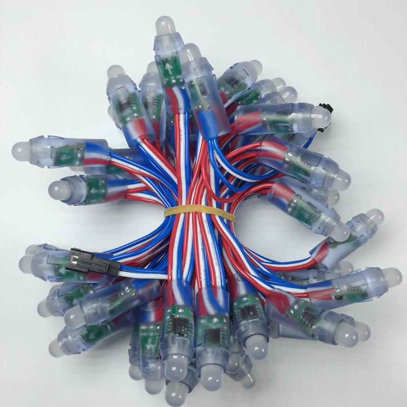 500 шт. DC12V/DC5V 12 мм WS2811 Светодиодный пиксельный модуль черный/зеленый/белый/RWB