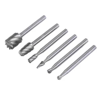 hot selling 6pcs hss routing router grinding bits burr for rotary tool for dremel for bosch mini worldwide store