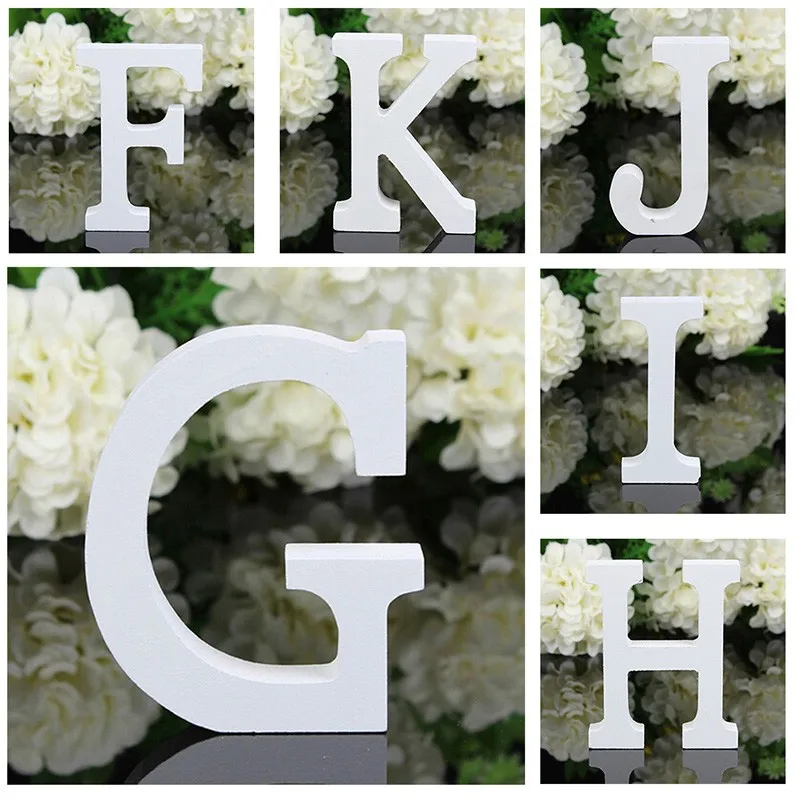 A-Z деревянные буквы алфавит слово свободно стоящая Свадебная вечеринка домашний декор вечеринка и праздник diy украшения