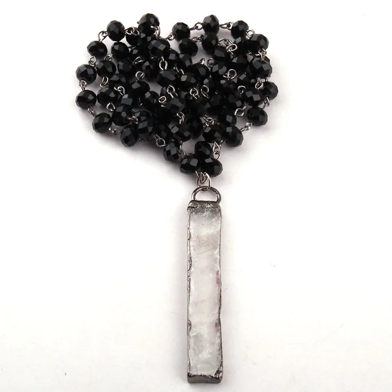 Бесплатная доставка модные богемные Этнические украшения черные стеклянные