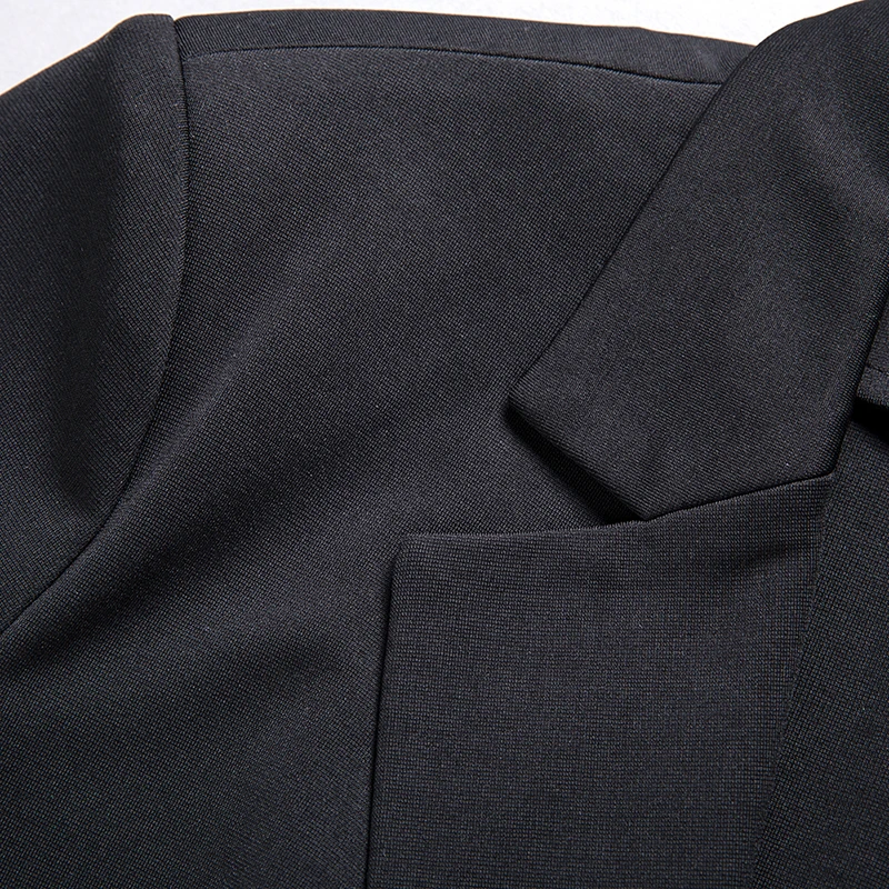 Women Blazers And Jackets Spring Autumn Fashion Single Button Plus Size Blazer Ladies Office Solid Irregular Jacket Coat chifave | Женская