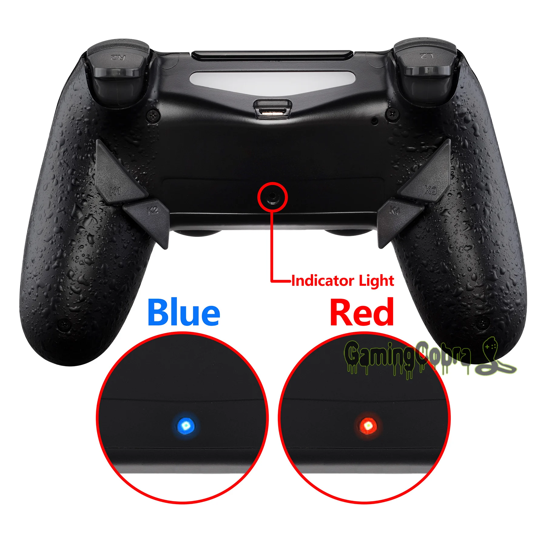 Тиснёный черный рассвет программируемый Remap комплект для PS4 тонкий поляризационный фильтр Pro контроллер JDM 040/050/055 w/изготовленные на заказ задняя крышка в виде ракушки и 4 и пуговицами на спине