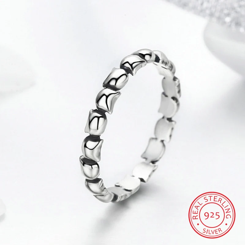 LJ & OMR подлинные 925 пробы серебряные кольца на палец с милым животным котом для