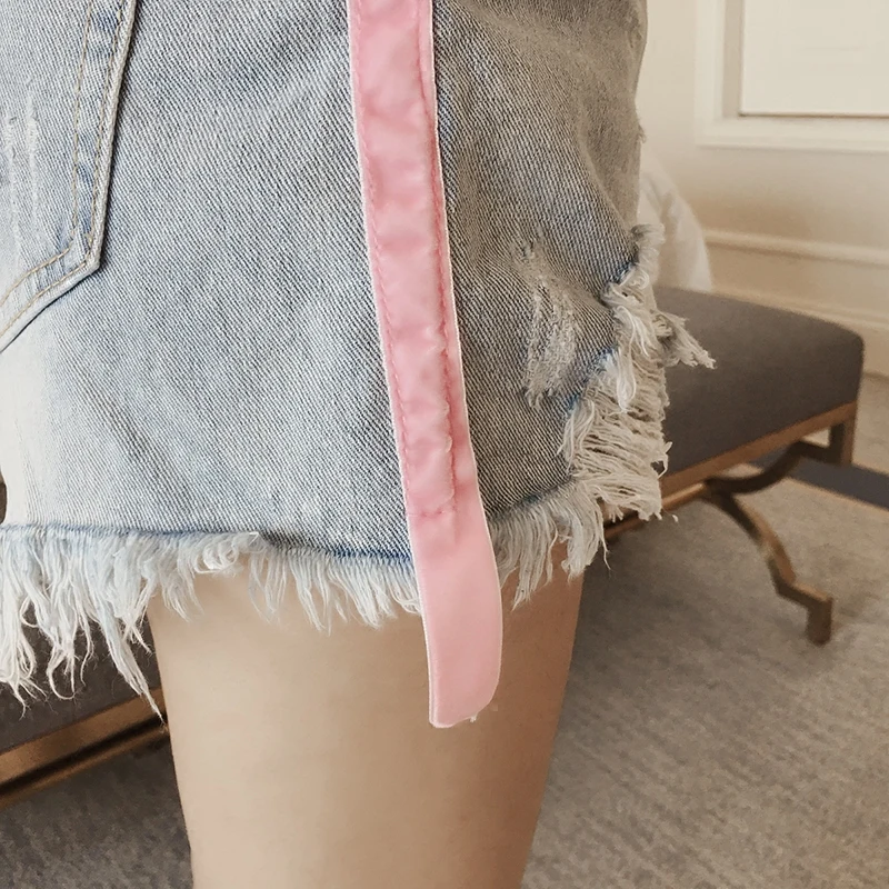 Высококачественные бордовые шорты с бахромой по бокам высокой талией женские