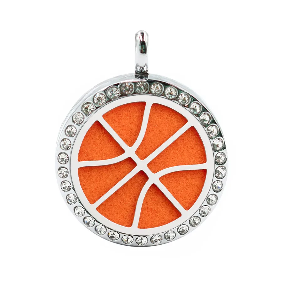 Basketball Lovely little penguin cat 25mm essential oil Perfume diffuser locket pendant necklace fit making 1pad random | Украшения и