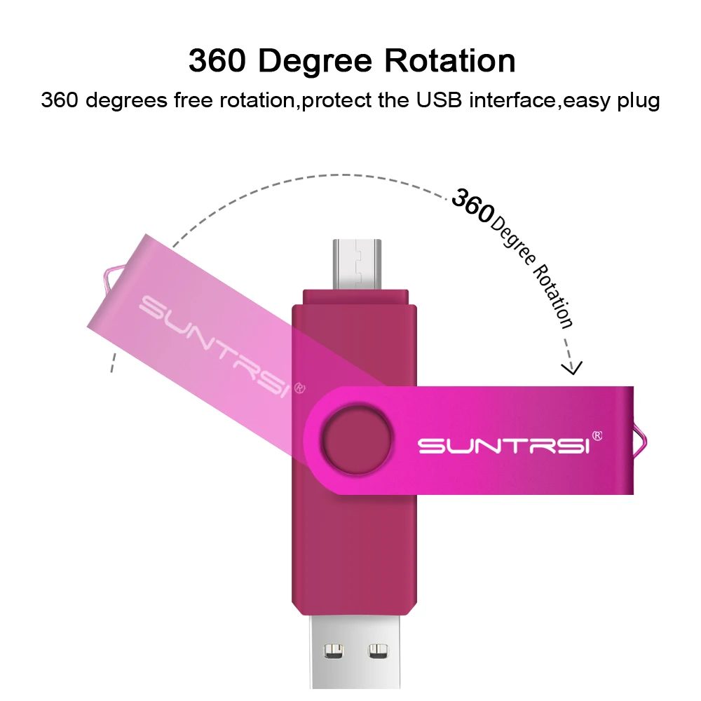 Suntrsi USB флеш накопитель OTG 4 ГБ 8 16 32 Флешка смартфон карта памяти планшет ПК внешний