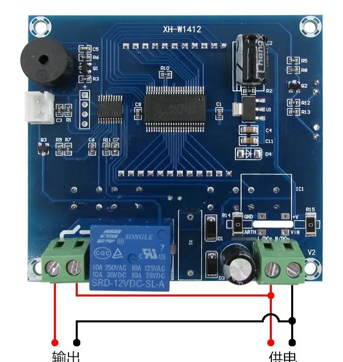 DC 12V AC 220 V 40c ~ + 110C LCD микрокомпьютер цифровой регулятор температуры термостат
