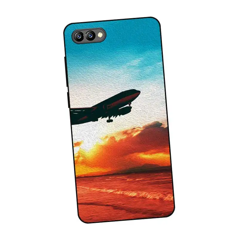 Черный силиконовый чехол N396 Sky Landscape для huawei Honor 8C 8X9 10 20i V10 V20 Note10 Max Lite Magic2 |